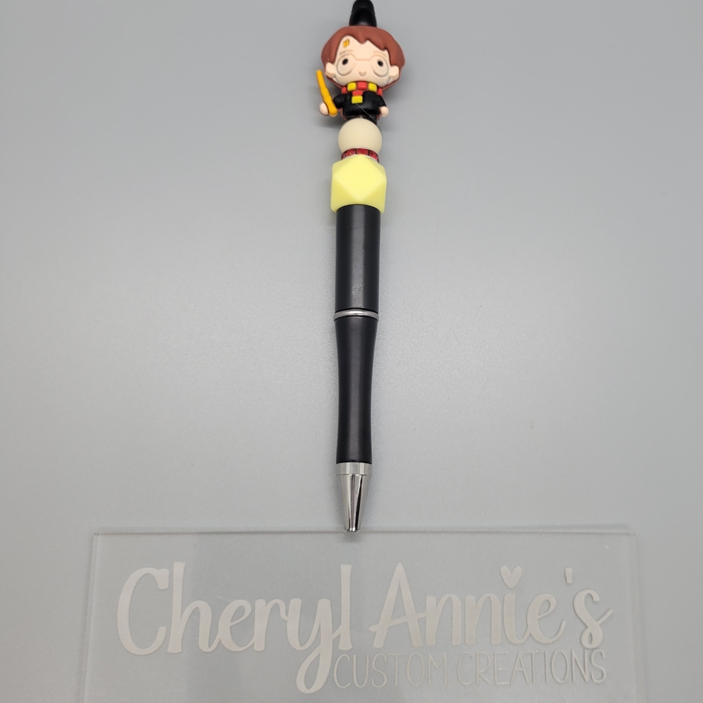 Black Pen with Character Topper